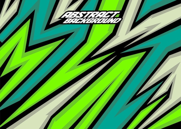 Rayas abstractas de fondo de carreras con blacklawn greenpersian greenand gin vector gratis