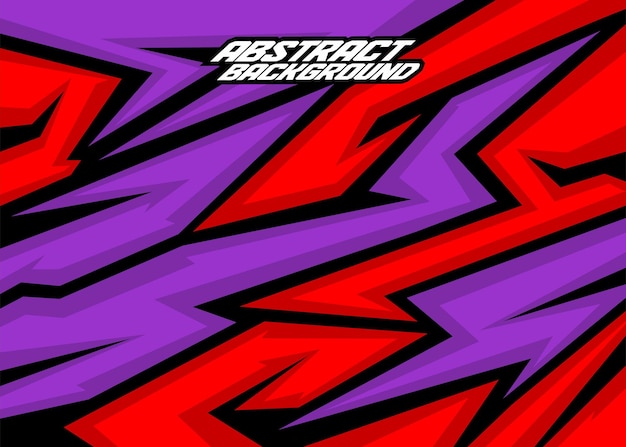 Rayas abstractas de fondo de carreras con blackmajestic purpleand rojo vector gratis