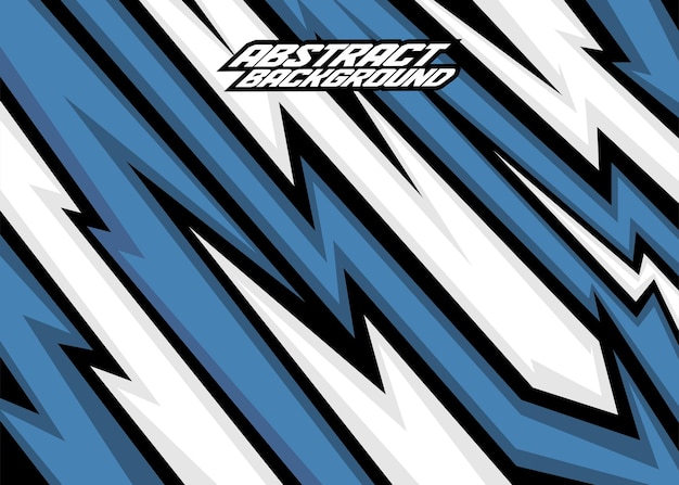 Rayas abstractas de fondo de carreras con blacksteel blueand blanco vector gratis