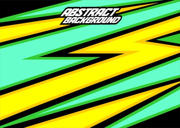 Rayas abstractas de fondo de carreras con blackyellowdeep yellowspring greenand turquesa free ve