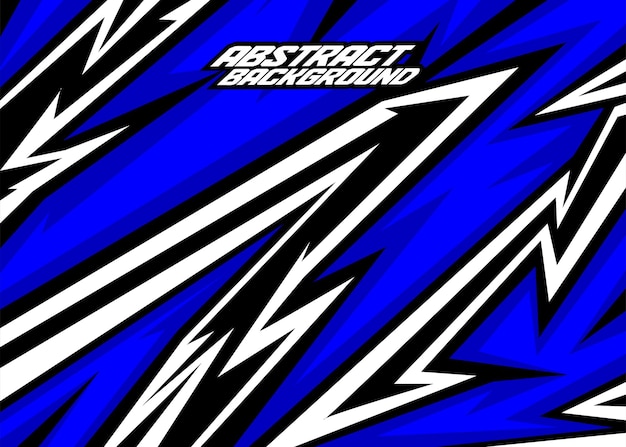 Rayas abstractas de fondo de carreras con blanco negro y azul vector gratis
