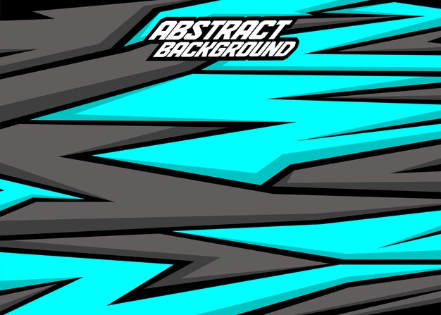 Rayas abstractas de fondo de carreras con carbón gris cian y negro vector gratis