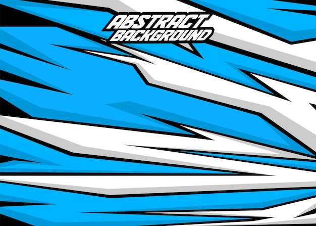 Rayas abstractas de fondo de carreras con cloro Bluewhiteand negro vector gratis