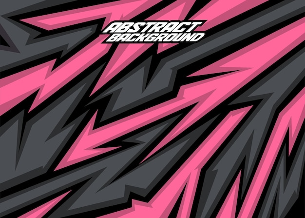 Rayas abstractas de fondo de carreras con grayblack y rosa profundo vector gratis