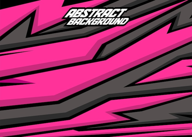 Rayas abstractas de fondo de carreras con hot pinkvampire grayand black vector gratis