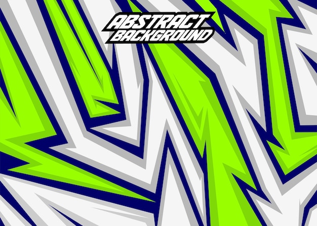 Rayas abstractas de fondo de carreras con humo blanco chartreuse y dongker vector gratis