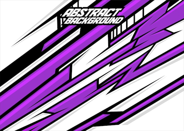 Rayas abstractas de fondo de carreras con neon purplemajestic purplewhiyteand black vector gratis