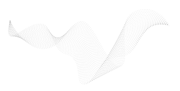 Rayas abstractas onduladas. Elementos de vector de línea curva para el diseño de música. Ecualizador de sonido digital.