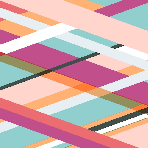 Rayas abstractas vectoriales Plantilla de fondo de tarjeta geométrica Hipster Fondo abstracto