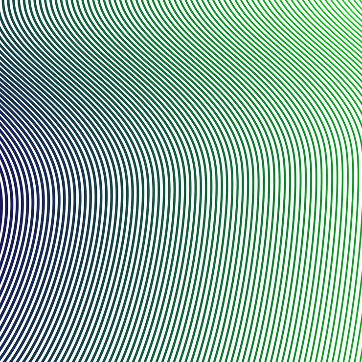 Vector las rayas azules y verdes son un patrón de línea de fondo abstracto