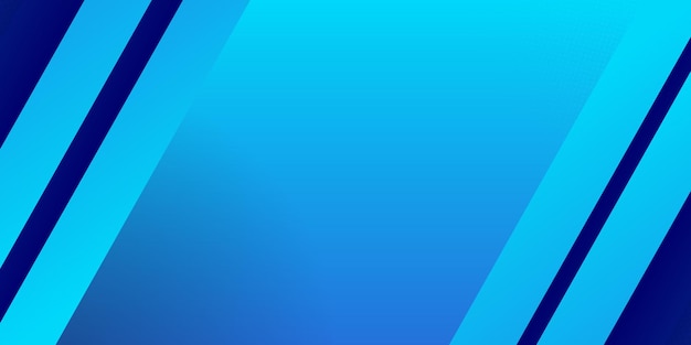 Rayas brillantes de alto contraste azul claro y oscuro. Diseño de banner gráfico de tecnología abstracta.