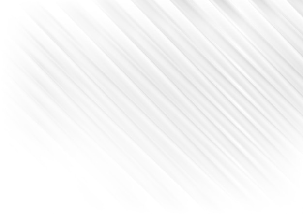 Rayas brillantes lisas blancas y grises de fondo geométrico abstracto. Ilustración vectorial