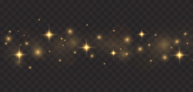 Rayas brillantes de polvo aislado
