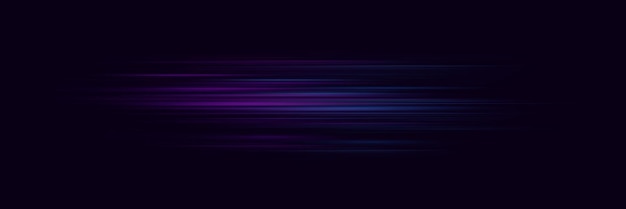 Las rayas brillantes son hermosos destellos de luz sobre un fondo oscuro.