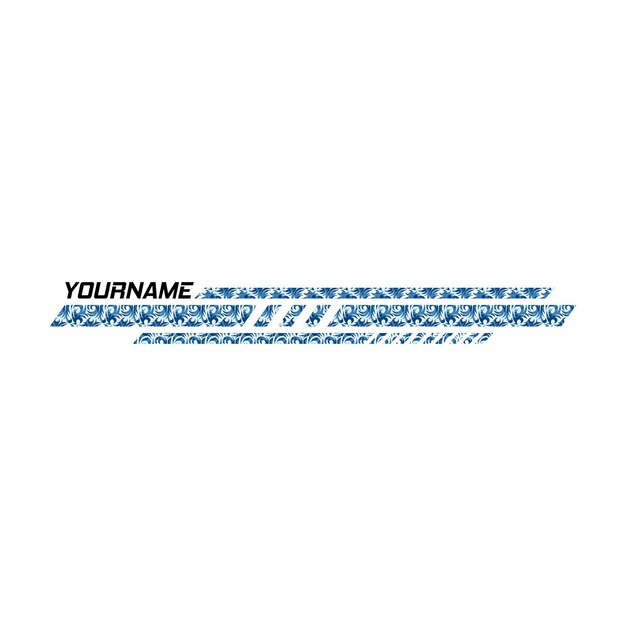 Rayas de carreras deportivas Coche deportivo moto barco pegatinas rayas vehículo tuning barras vector plano