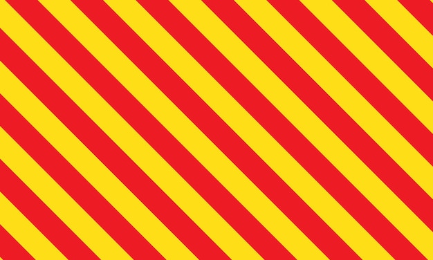 Las rayas diagonales en amarillo y rojo