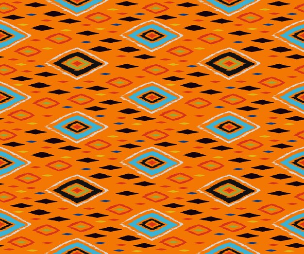 Rayas diagonales ikat. Patrón de zigzag sin costuras. Ilustración abstracta geométrica del chevron, papel pintado. Textura de vector étnico tribal. Estilo azteca. Bordado popular. Alfombra india, escandinava, africana.
