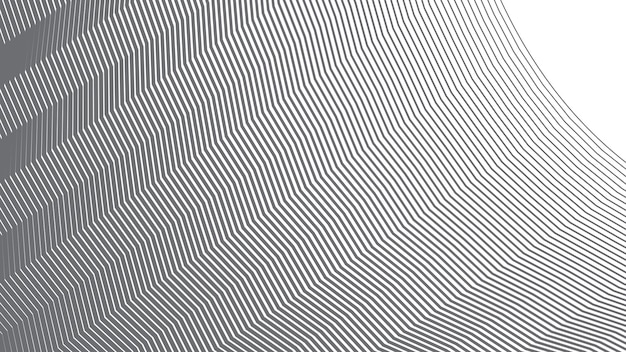 Rayas grises líneas curvas en zigzag fondo abstracto para telón de fondo o estilo de tela