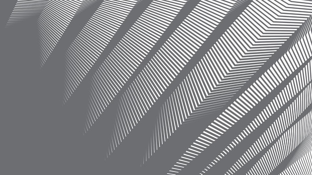 Rayas grises líneas curvas en zigzag fondo abstracto para telón de fondo o estilo de tela