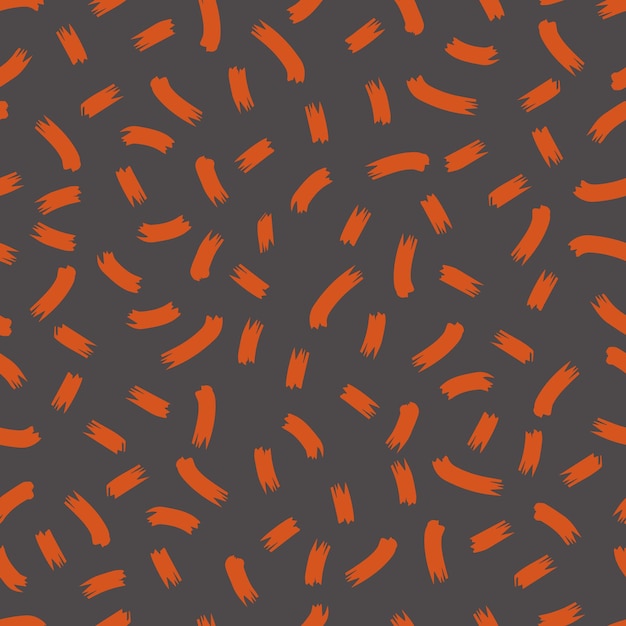 Rayas irregulares de patrones sin fisuras vectoriales abstractos con trazos de pincel aislados de borde rasgado