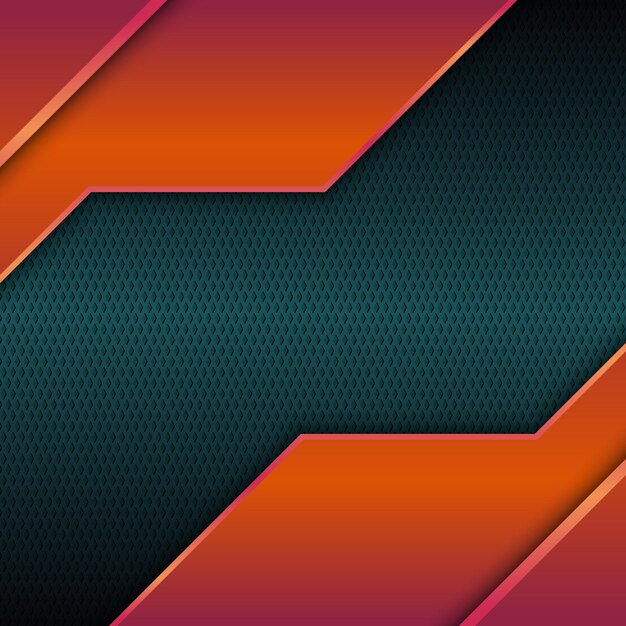 Rayas de lujo superpuestas sobre fondo de textura de círculo metálico Vector