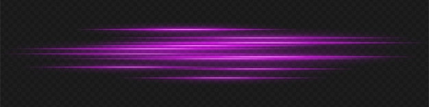 Las rayas de luz horizontal rosada en fondo oscuro crean un efecto de borrón de movimiento rápido que mejora la energía dinámica y la atmósfera de la interfaz digital