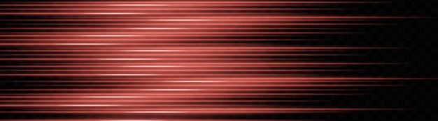Las rayas de luz roja horizontales crean un patrón lineal dinámico en un fondo oscuro perfecto para diseños futuristas