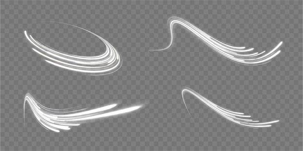 Rayas de neón en forma de vueltas de perforación y remolino Luz de fondo Velocidad ondulada Velocidad de curva de remolino