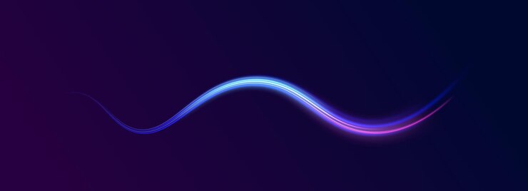 Vector las rayas de neón en forma de vueltas de perforación y remolino velocidad del concepto de fondo de la luz