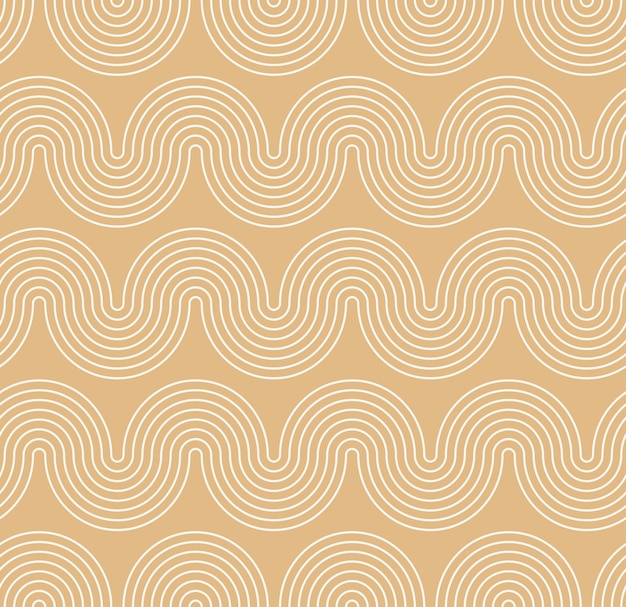 Rayas onduladas abstractas Rayas geométricas psicodélicas hipnóticas ópticas Patrón vectorial sin costuras Fideos