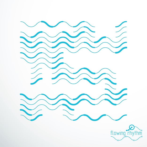 Vector rayas que fluyen, ilustraciones de líneas de onda abstractas vectoriales para usar como fondo del sitio web.