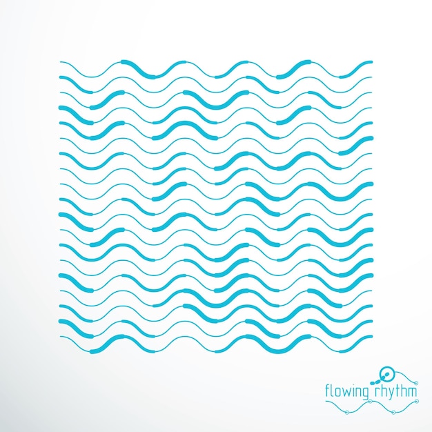 Vector rayas que fluyen, ilustraciones de líneas de onda abstractas vectoriales para usar como fondo del sitio web.