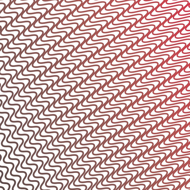 Las rayas rojas ondulan un patrón sin costuras imagen vectorial abstracta