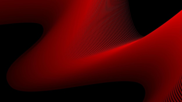Rayas rojas oscuras línea ondulada fondo abstracto para telón de fondo