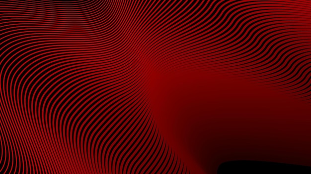 Rayas rojas oscuras línea ondulada fondo abstracto para telón de fondo