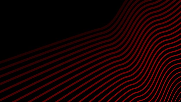 Rayas rojas oscuras línea ondulada fondo abstracto para telón de fondo