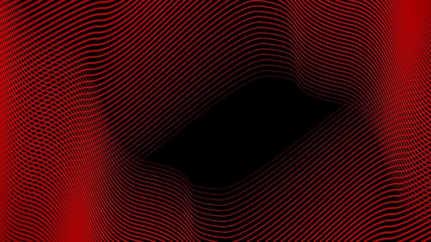Rayas rojas oscuras línea ondulada fondo abstracto para telón de fondo