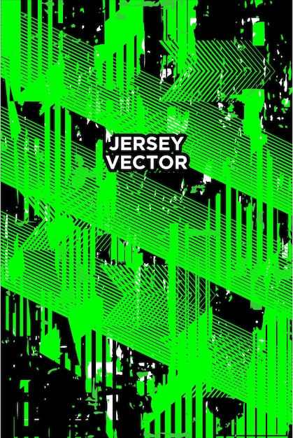 Vector las rayas verdes y el grunge para el fondo de jersey