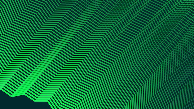 Rayas verdes líneas en zigzag fondo abstracto para el telón de fondo