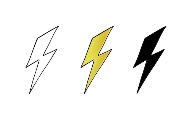 Rayo fenómeno meteorológico chispa doodle dibujos animados lineales libro para colorear
