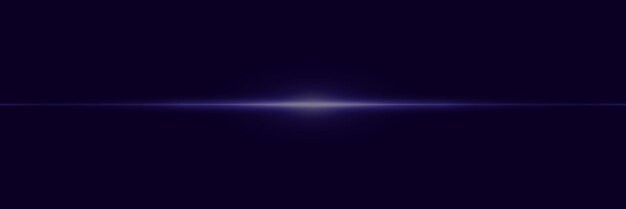 Rayo láser abstracto aislado sobre un fondo negro Ilustración vectorial