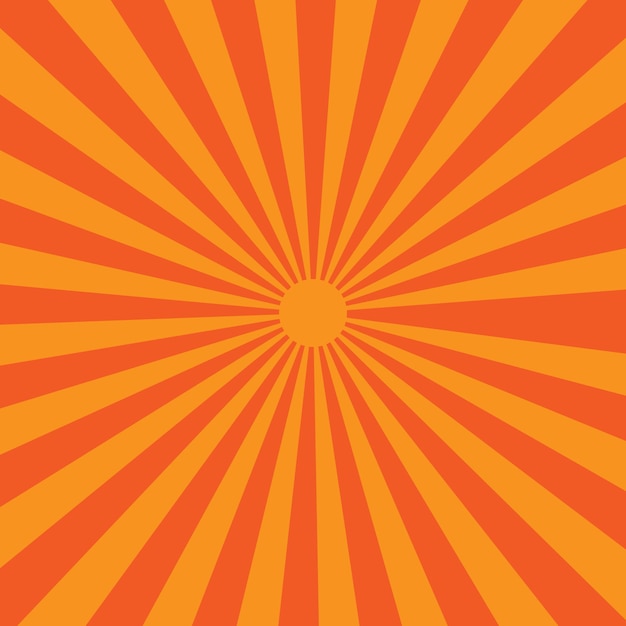 Rayo de sol vectorial Rayo de sol naranja