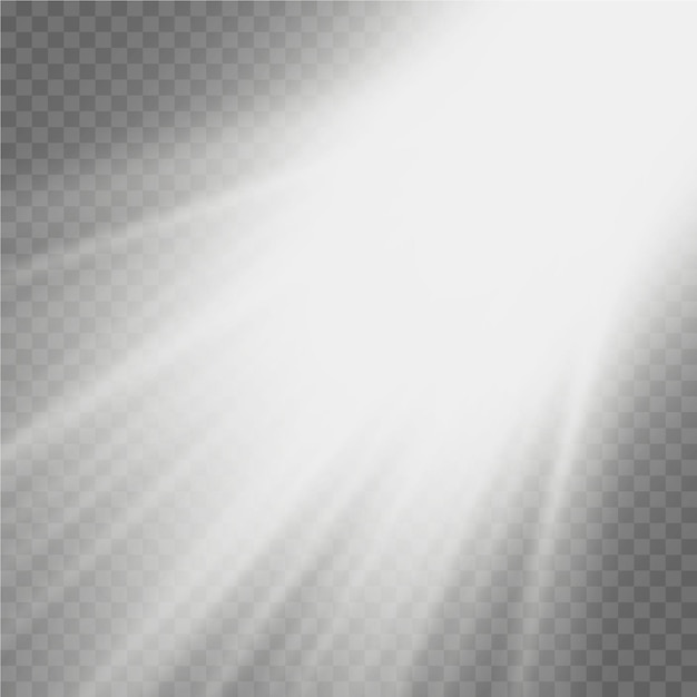 Rayos de efecto de destello de luz solar efecto de rayo blanco desenfoque a la luz del resplandor del flash de la lente del sol frontal