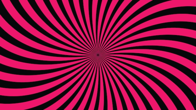 Rayos giratorios rosados y negros