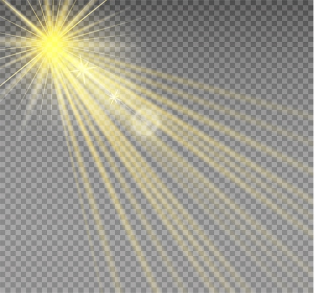 Rayos, haz, foco. Efecto de luz