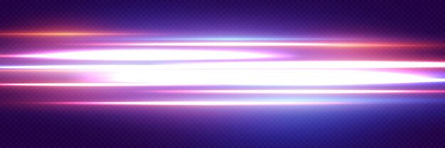 Rayos láser de velocidad de luz de efecto de línea