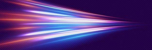 Rayos láser de velocidad de luz de efecto de línea
