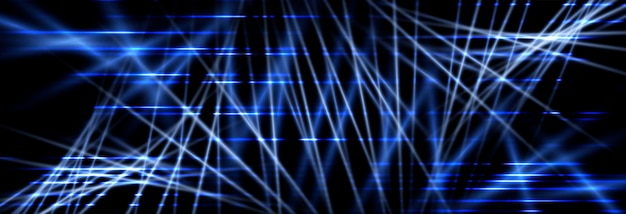 Rayos de velocidad luz flujo de neón efecto ruido brillo azul líneas de velocidad rastros de luz coloridos pantalla de fallo