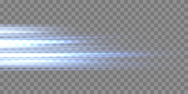 Rayos de velocidad luz flujo de neón zoom en efecto de movimiento brillo azul líneas de velocidad coloridas