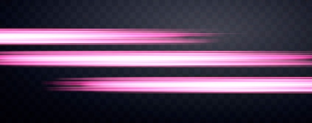 Rayos de velocidad velocidad luz flujo de neón zoom en brillo rosado líneas de velocidad rastros de luz de colores rayas